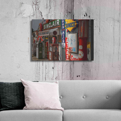 Luxe Metal Art 'Route 66 Cuba Missouri' by Mike Jones, Metal Wall Art,36x24
