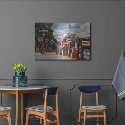 Luxe Metal Art 'Route 66 Cuba Missouri 2' by Mike Jones, Metal Wall Art,36x24