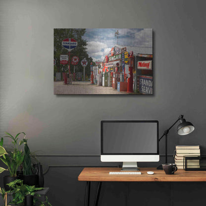 Luxe Metal Art 'Route 66 Cuba Missouri 2' by Mike Jones, Metal Wall Art,36x24