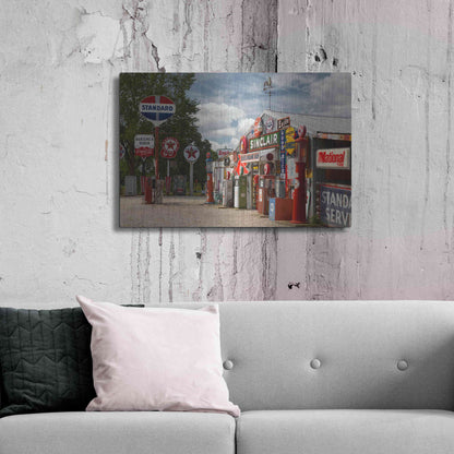 Luxe Metal Art 'Route 66 Cuba Missouri 2' by Mike Jones, Metal Wall Art,36x24