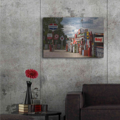 Luxe Metal Art 'Route 66 Cuba Missouri 2' by Mike Jones, Metal Wall Art,36x24