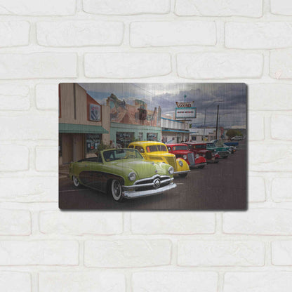 Luxe Metal Art 'Route 66 Fun Run Kingman' by Mike Jones, Metal Wall Art,16x12