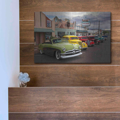 Luxe Metal Art 'Route 66 Fun Run Kingman' by Mike Jones, Metal Wall Art,16x12