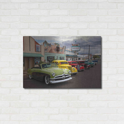 Luxe Metal Art 'Route 66 Fun Run Kingman' by Mike Jones, Metal Wall Art,36x24