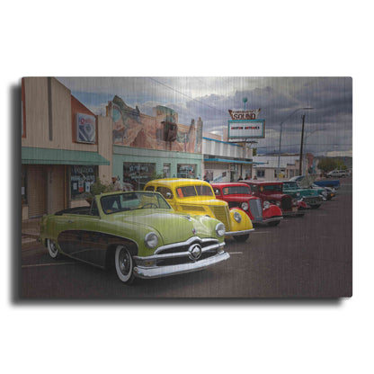 Luxe Metal Art 'Route 66 Fun Run Kingman' by Mike Jones, Metal Wall Art