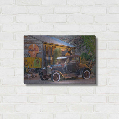 Luxe Metal Art 'Route 66 near Peach Springs' by Mike Jones, Metal Wall Art,24x16