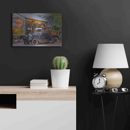 Luxe Metal Art 'Route 66 near Peach Springs' by Mike Jones, Metal Wall Art,24x16