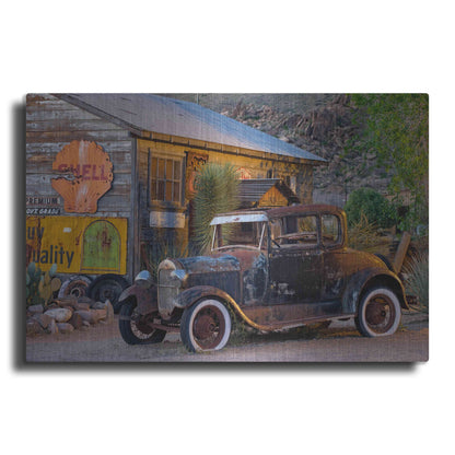 Luxe Metal Art 'Route 66 near Peach Springs' by Mike Jones, Metal Wall Art