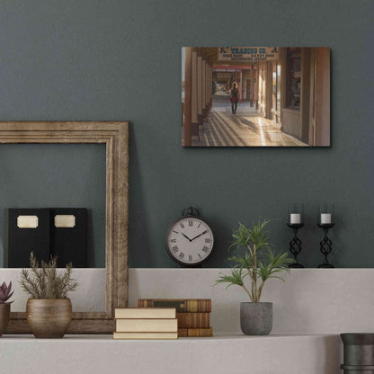 Luxe Metal Art 'Tombstone Lady' by Mike Jones, Metal Wall Art,16x12