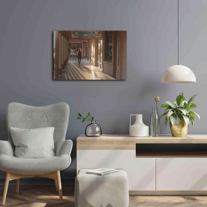 Luxe Metal Art 'Tombstone Lady' by Mike Jones, Metal Wall Art,24x16