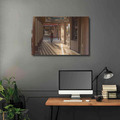 Luxe Metal Art 'Tombstone Lady' by Mike Jones, Metal Wall Art,36x24