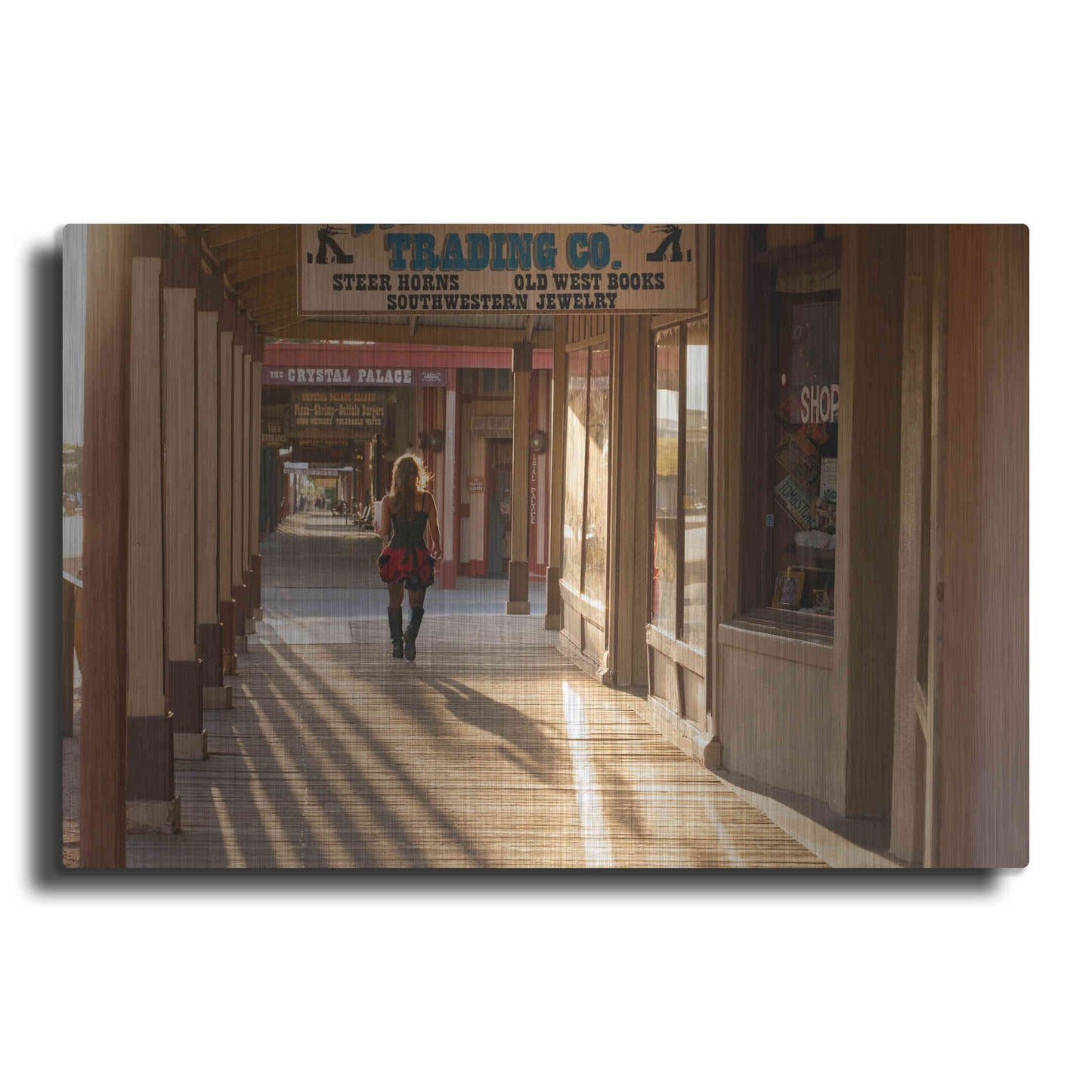 Luxe Metal Art 'Tombstone Lady' by Mike Jones, Metal Wall Art