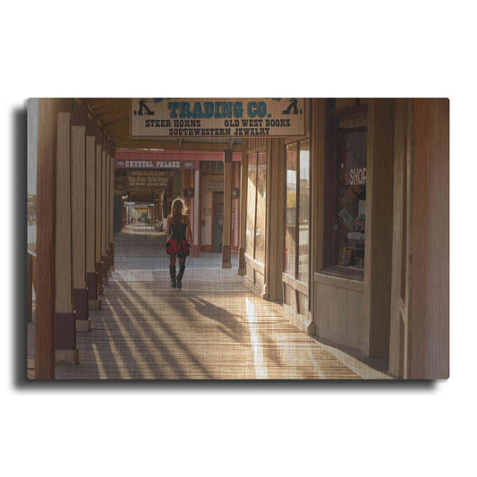 Luxe Metal Art 'Tombstone Lady' by Mike Jones, Metal Wall Art