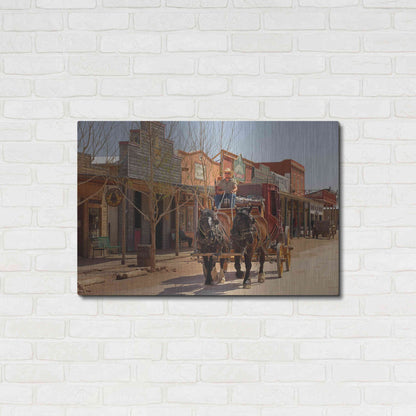 Luxe Metal Art 'Tombstone X' by Mike Jones, Metal Wall Art,36x24