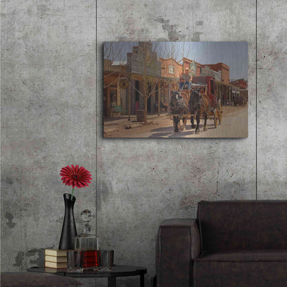 Luxe Metal Art 'Tombstone X' by Mike Jones, Metal Wall Art,36x24