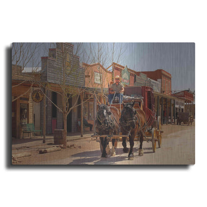 Luxe Metal Art 'Tombstone X' by Mike Jones, Metal Wall Art