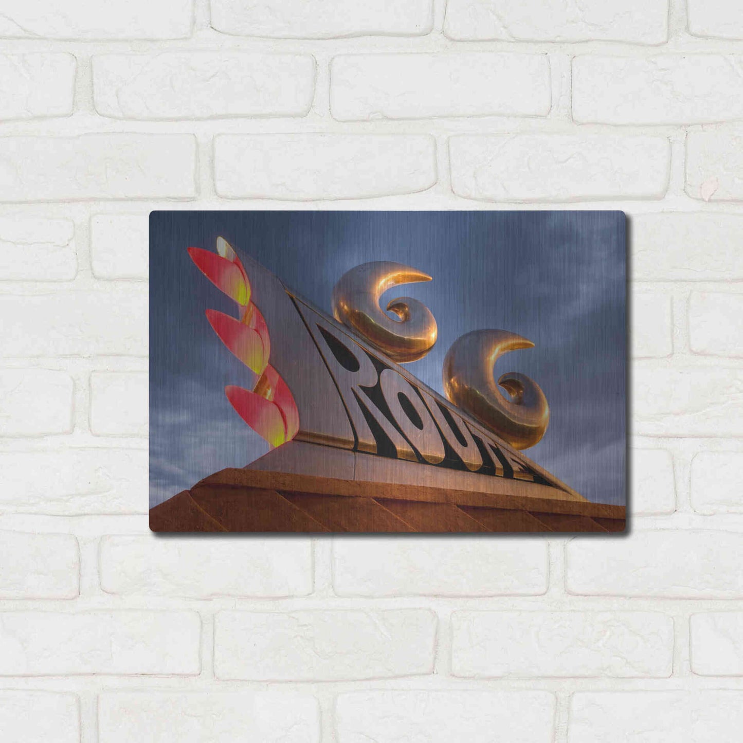 Luxe Metal Art 'Tucumcari Sculpture' by Mike Jones, Metal Wall Art,16x12