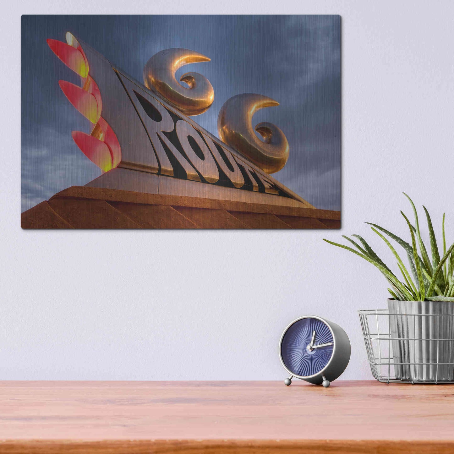 Luxe Metal Art 'Tucumcari Sculpture' by Mike Jones, Metal Wall Art,16x12