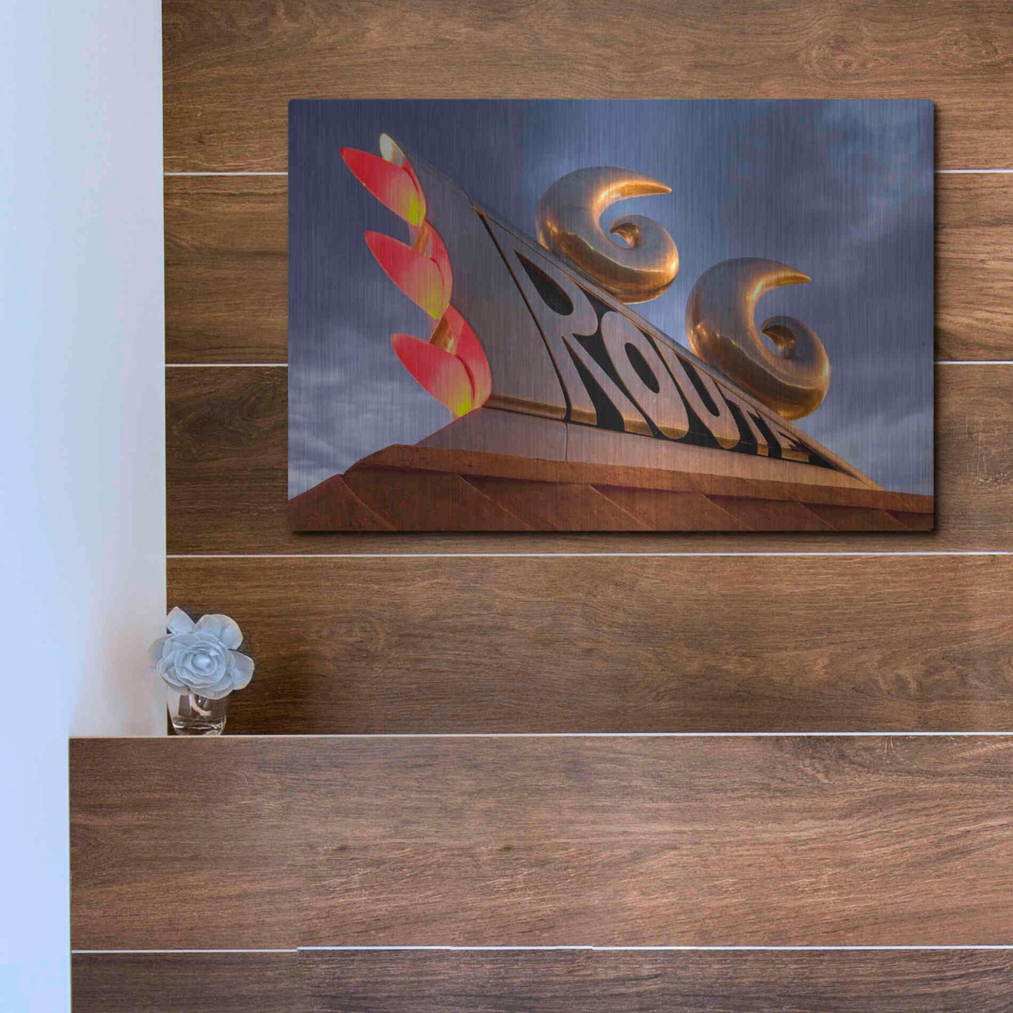 Luxe Metal Art 'Tucumcari Sculpture' by Mike Jones, Metal Wall Art,16x12