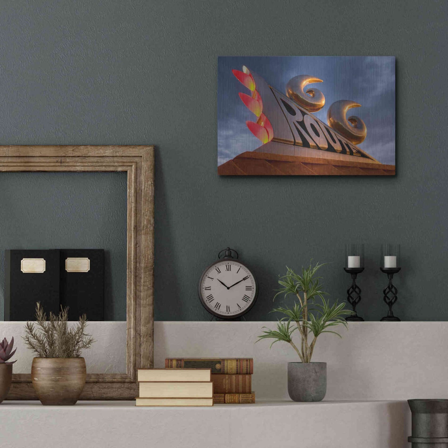 Luxe Metal Art 'Tucumcari Sculpture' by Mike Jones, Metal Wall Art,16x12