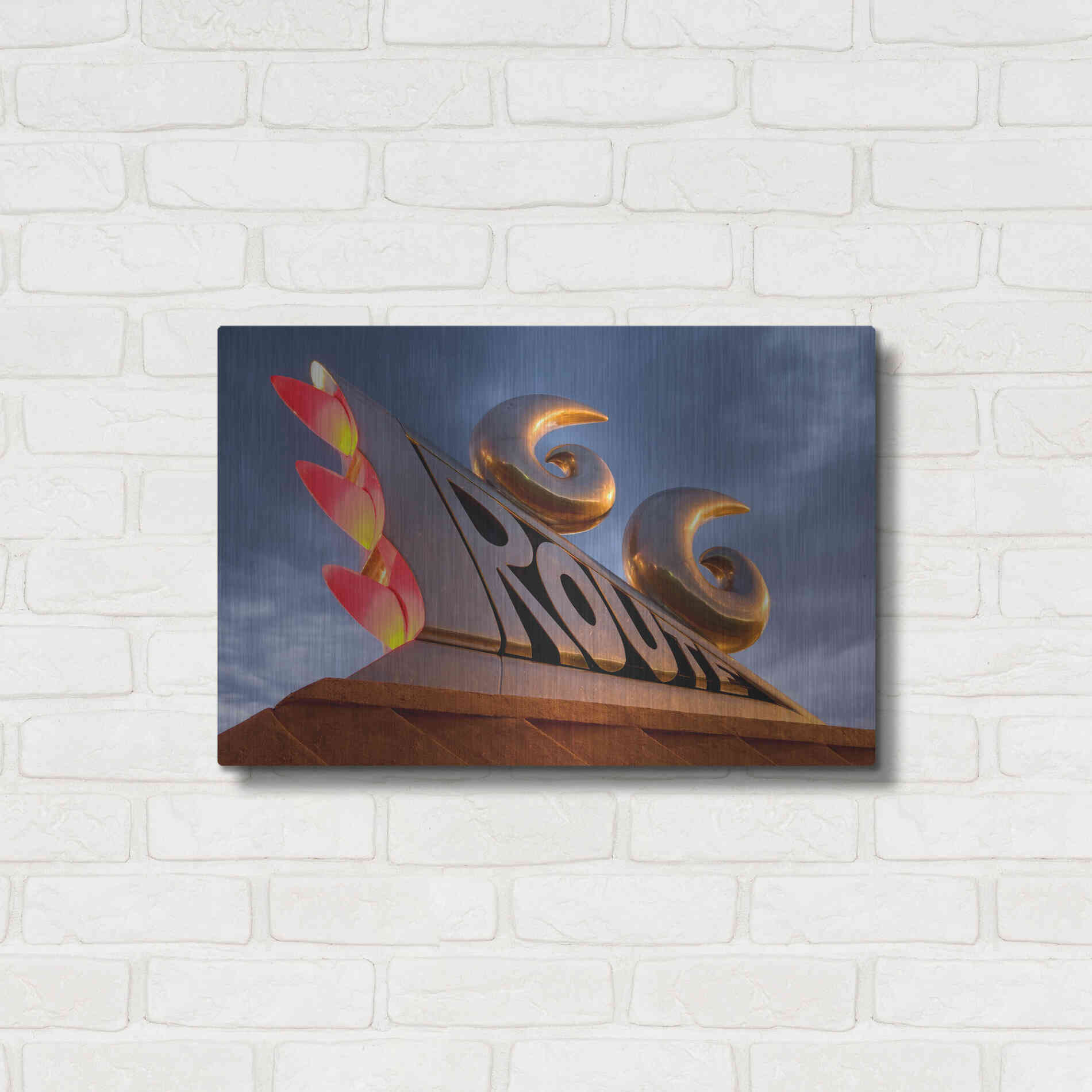 Luxe Metal Art 'Tucumcari Sculpture' by Mike Jones, Metal Wall Art,24x16