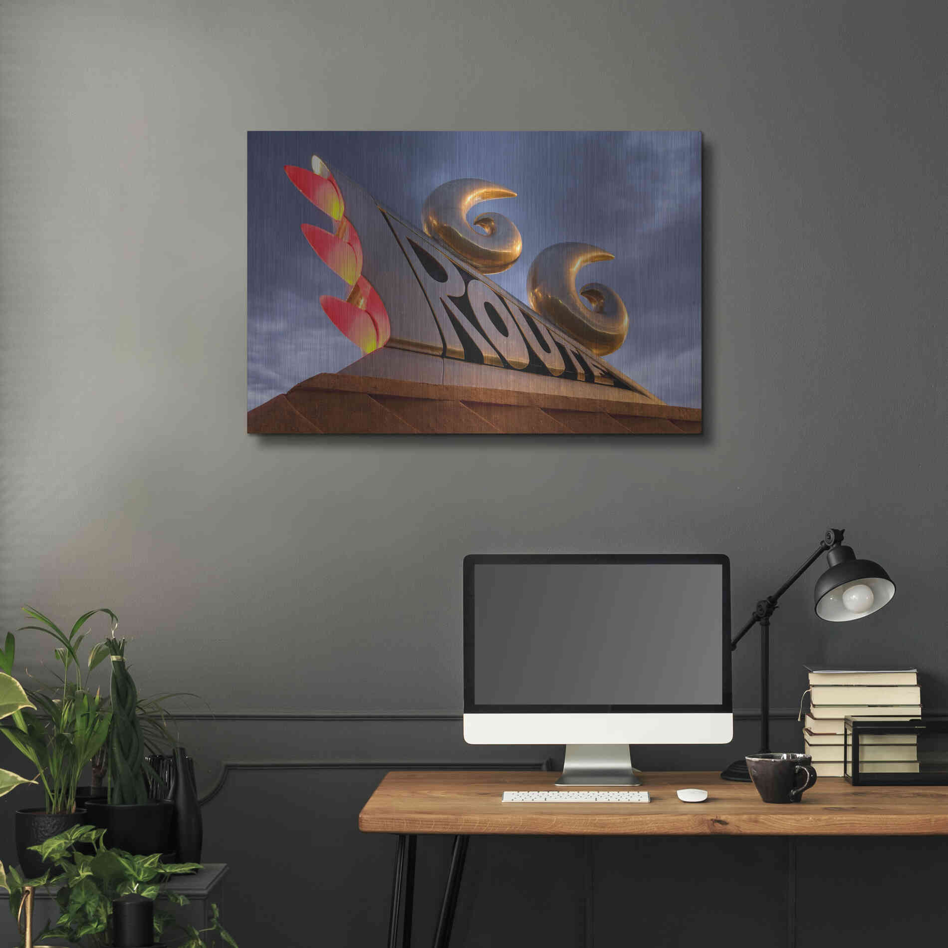 Luxe Metal Art 'Tucumcari Sculpture' by Mike Jones, Metal Wall Art,36x24