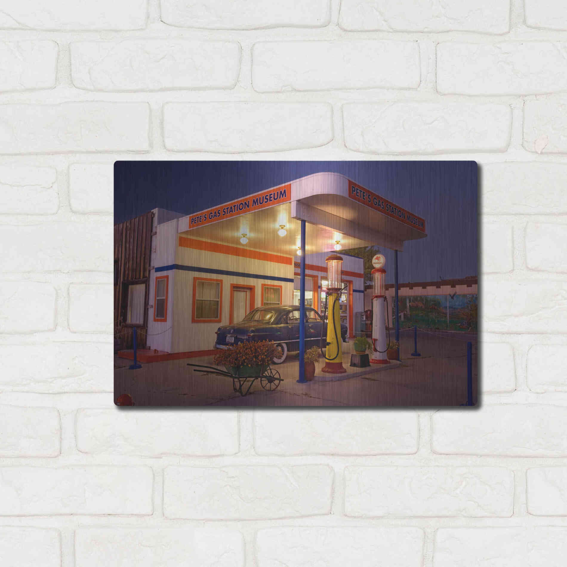 Luxe Metal Art 'Williams Pete's Museum' by Mike Jones, Metal Wall Art,16x12