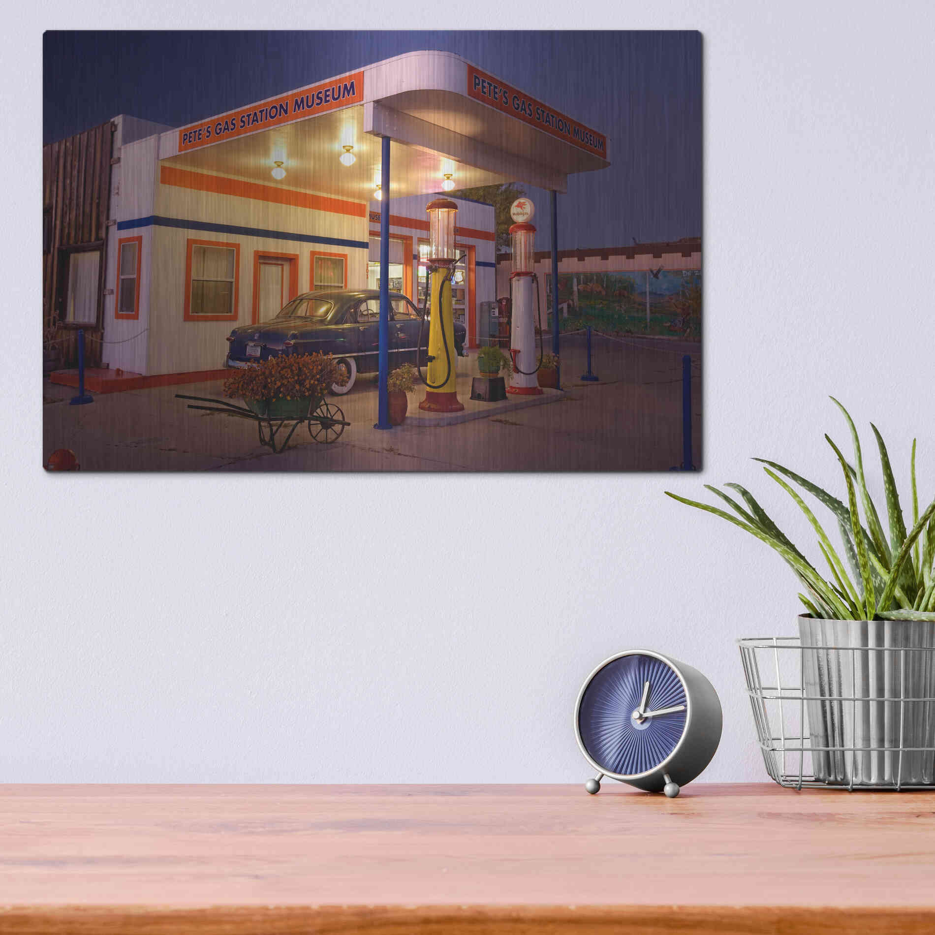 Luxe Metal Art 'Williams Pete's Museum' by Mike Jones, Metal Wall Art,16x12