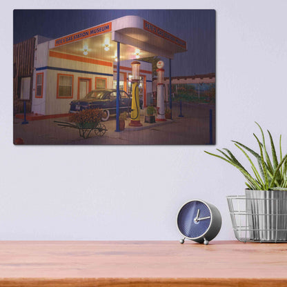 Luxe Metal Art 'Williams Pete's Museum' by Mike Jones, Metal Wall Art,16x12