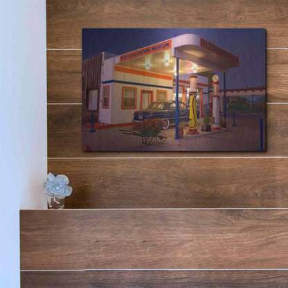 Luxe Metal Art 'Williams Pete's Museum' by Mike Jones, Metal Wall Art,16x12