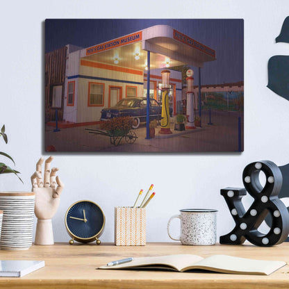 Luxe Metal Art 'Williams Pete's Museum' by Mike Jones, Metal Wall Art,16x12