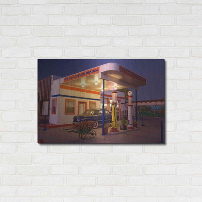 Luxe Metal Art 'Williams Pete's Museum' by Mike Jones, Metal Wall Art,36x24