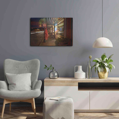 Luxe Metal Art 'Williams Rt Dusk' by Mike Jones, Metal Wall Art,24x16