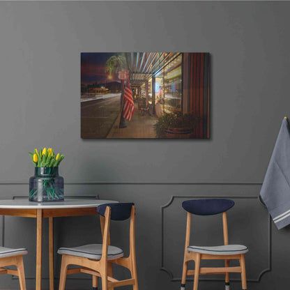 Luxe Metal Art 'Williams Rt Dusk' by Mike Jones, Metal Wall Art,36x24