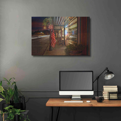 Luxe Metal Art 'Williams Rt Dusk' by Mike Jones, Metal Wall Art,36x24