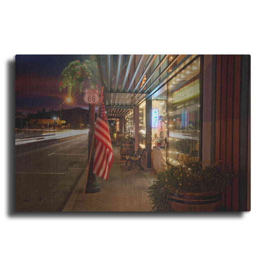 Luxe Metal Art 'Williams Rt Dusk' by Mike Jones, Metal Wall Art