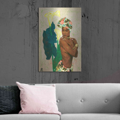 Luxe Metal Art 'Woman Strong II' by Alonzo Saunders, Metal Wall Art,24x36