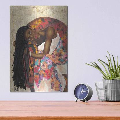 Luxe Metal Art 'Woman Strong III' by Alonzo Saunders, Metal Wall Art,12x16