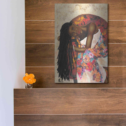 Luxe Metal Art 'Woman Strong III' by Alonzo Saunders, Metal Wall Art,12x16