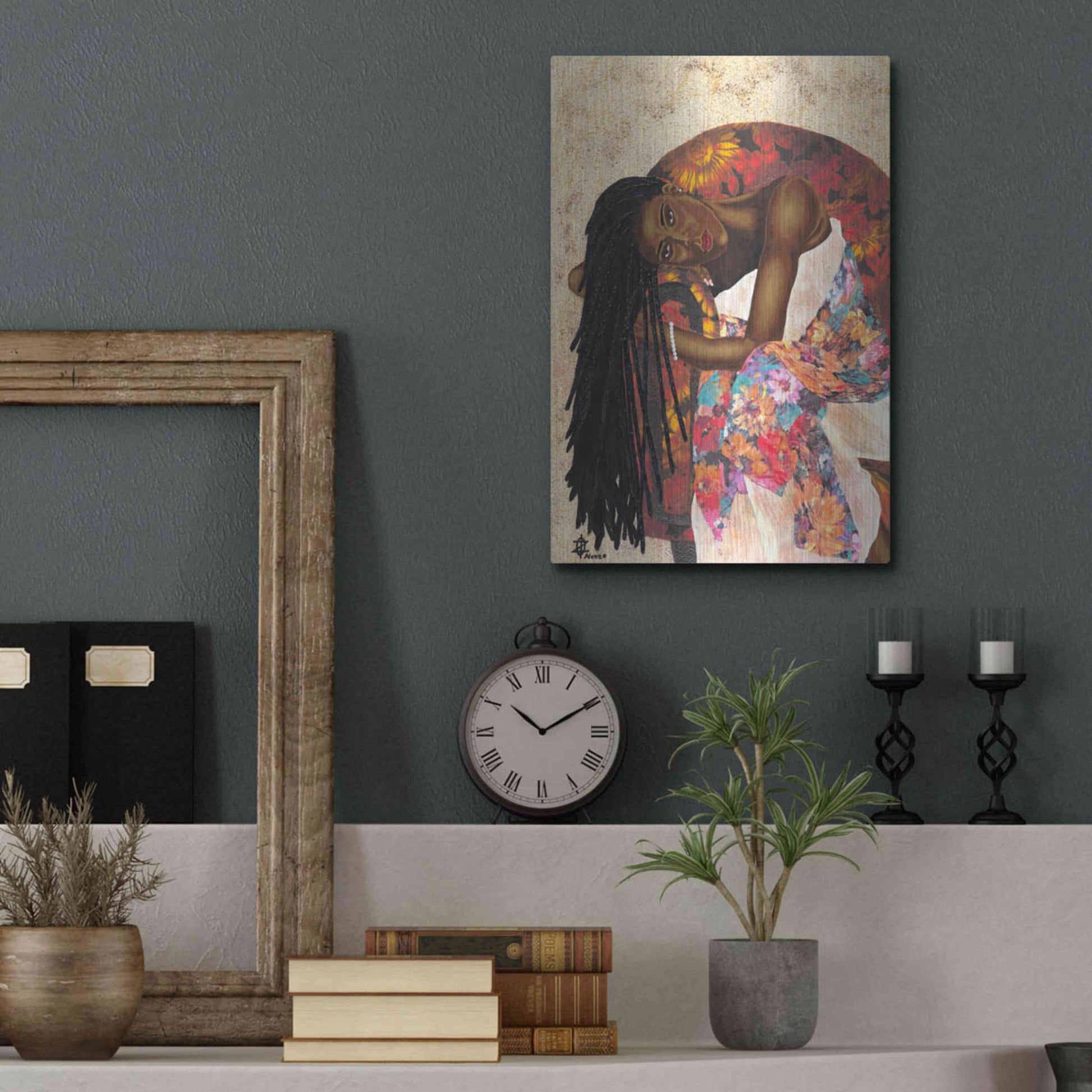 Luxe Metal Art 'Woman Strong III' by Alonzo Saunders, Metal Wall Art,12x16