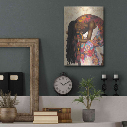 Luxe Metal Art 'Woman Strong III' by Alonzo Saunders, Metal Wall Art,12x16