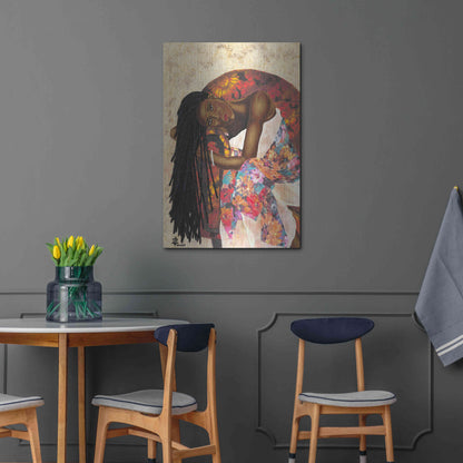 Luxe Metal Art 'Woman Strong III' by Alonzo Saunders, Metal Wall Art,24x36