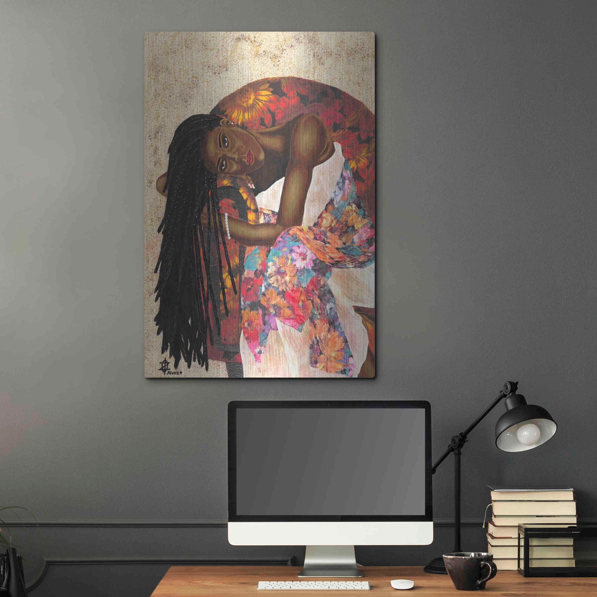 Luxe Metal Art 'Woman Strong III' by Alonzo Saunders, Metal Wall Art,24x36