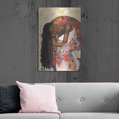Luxe Metal Art 'Woman Strong III' by Alonzo Saunders, Metal Wall Art,24x36