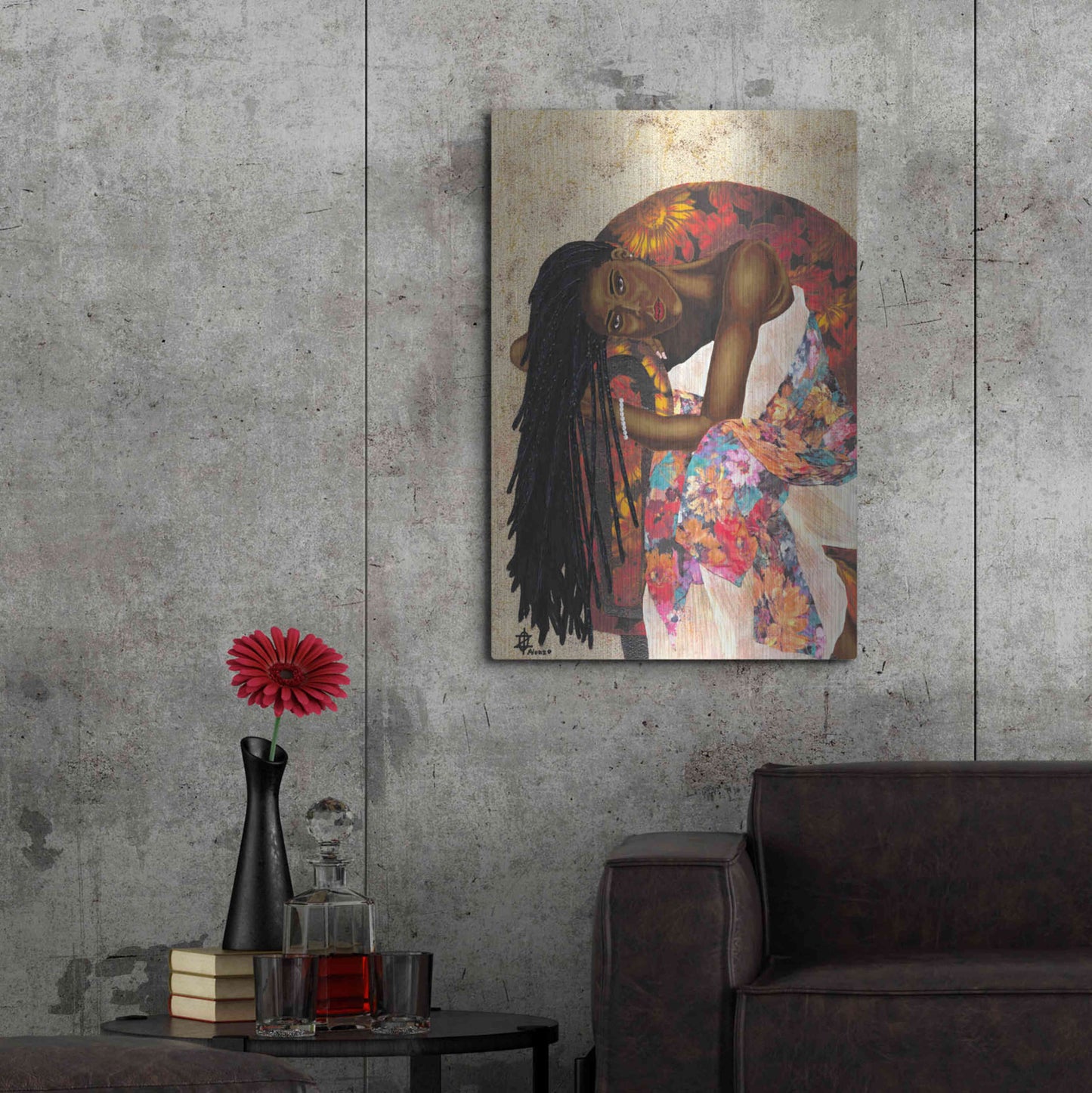 Luxe Metal Art 'Woman Strong III' by Alonzo Saunders, Metal Wall Art,24x36