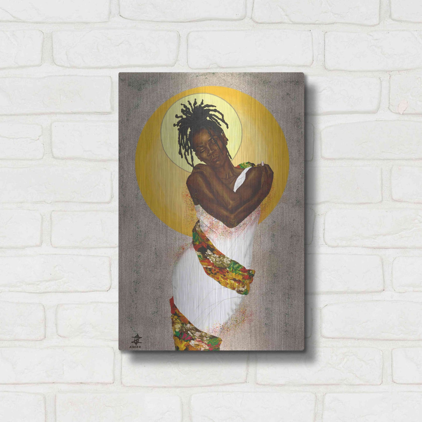 Luxe Metal Art 'Her Love' by Alonzo Saunders, Metal Wall Art,12x16