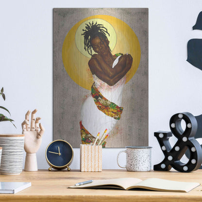 Luxe Metal Art 'Her Love' by Alonzo Saunders, Metal Wall Art,12x16