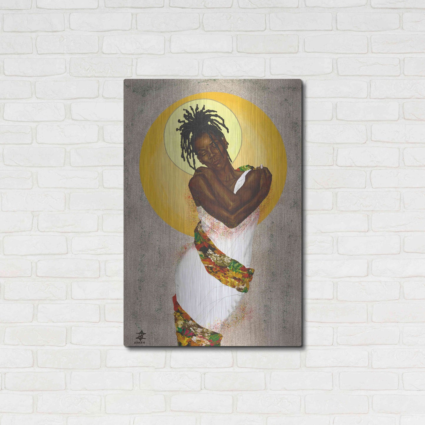 Luxe Metal Art 'Her Love' by Alonzo Saunders, Metal Wall Art,24x36