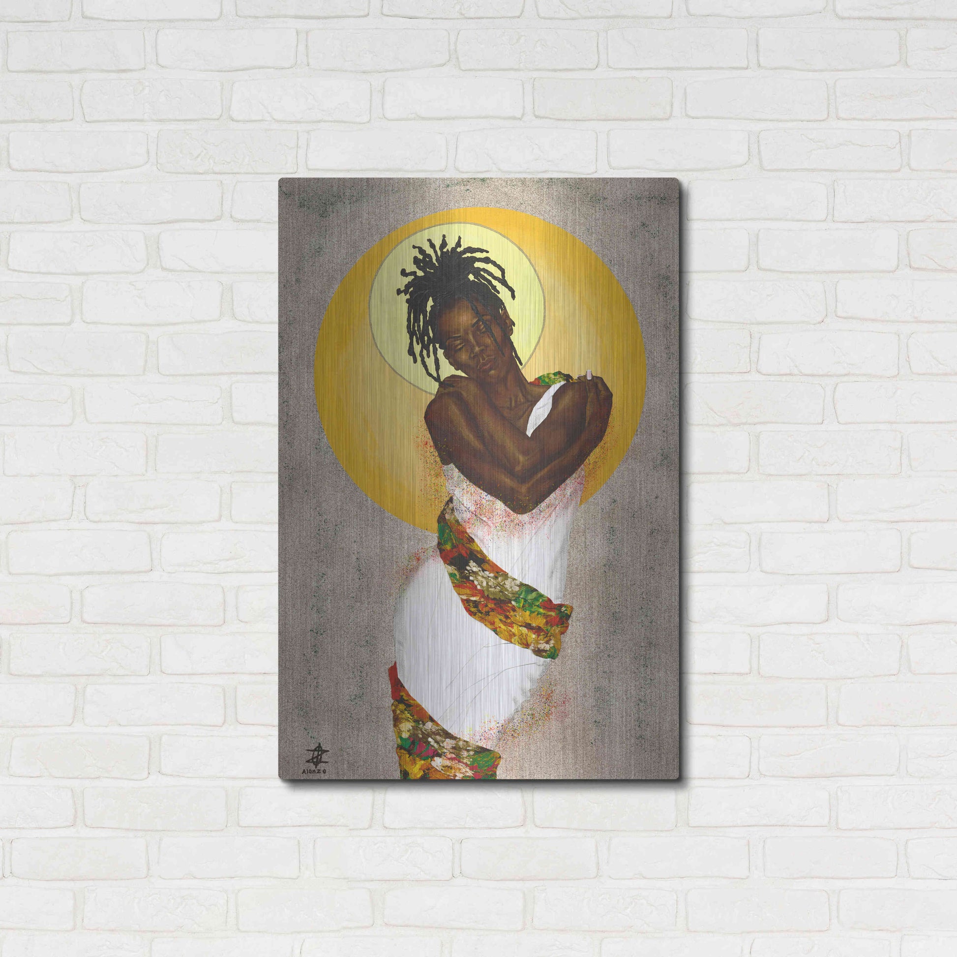 Luxe Metal Art 'Her Love' by Alonzo Saunders, Metal Wall Art,24x36