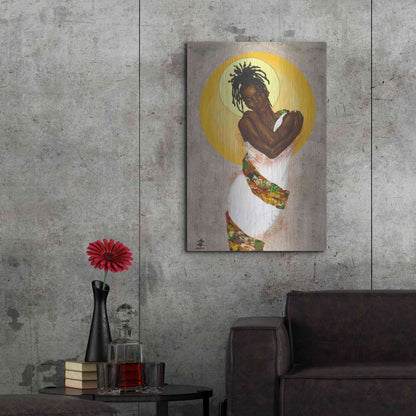 Luxe Metal Art 'Her Love' by Alonzo Saunders, Metal Wall Art,24x36